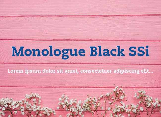 Monologue Black SSi example